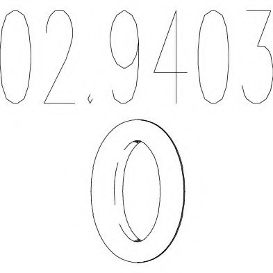 MTS 02.9403 Seal, exhaust pipe